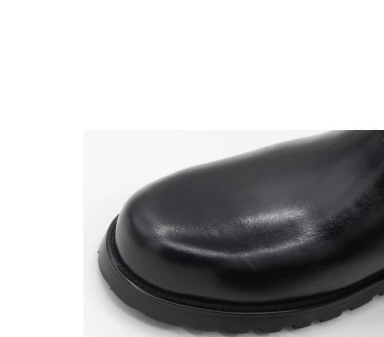 Botte cavalière sur-mesure cuir, sans zip