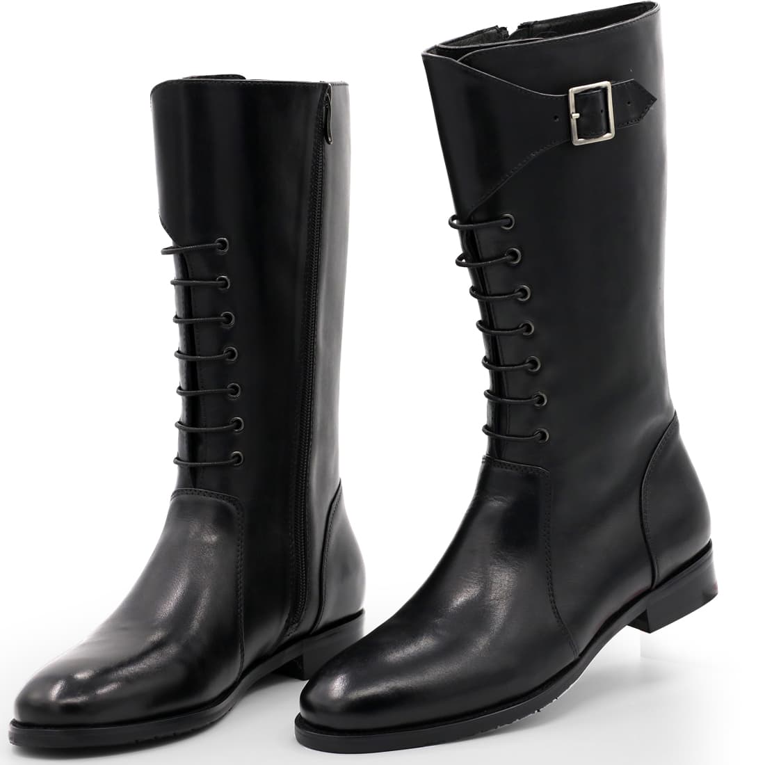 Botte cavalière sur-mesure cuir, zip intérieur