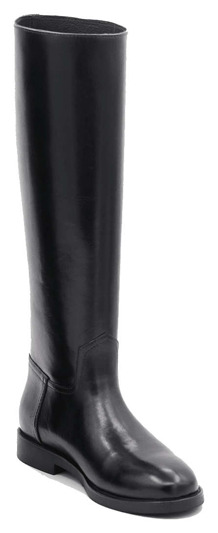 Bottes cuir mollet large, zip au choix