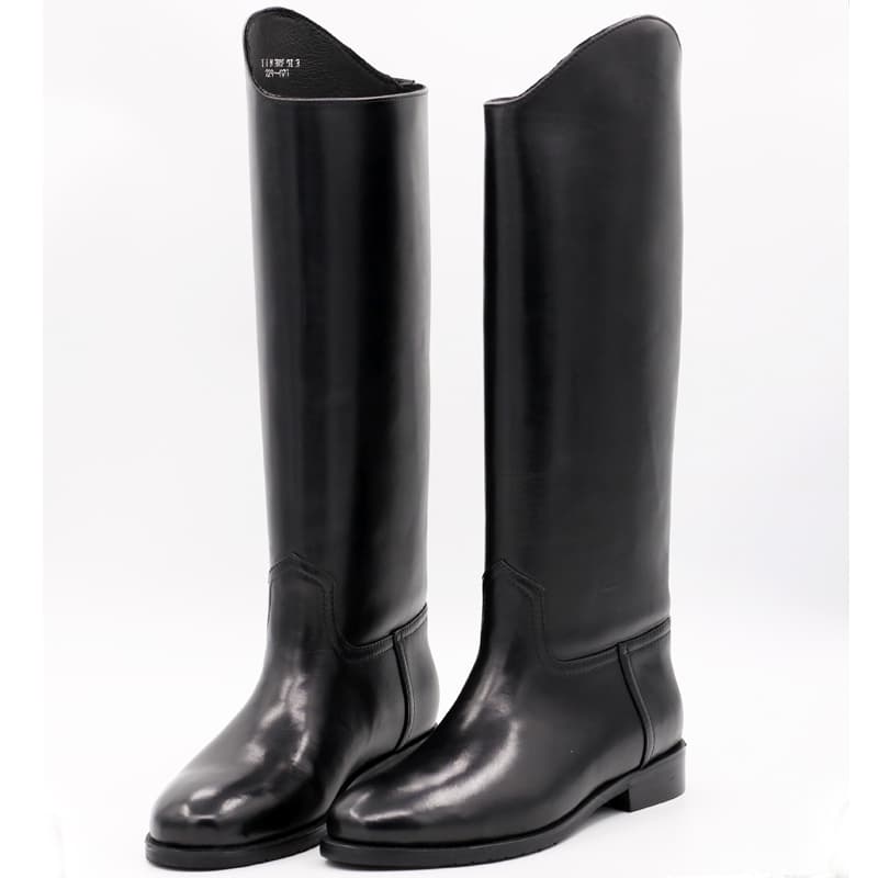 Botte cavalière sur-mesure cuir, sans zip