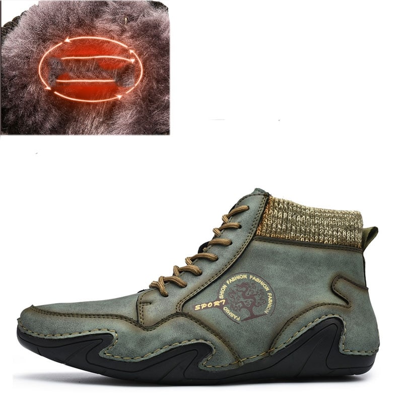 Bottes de neige antidérapantes et imperméables pour homme - Vert