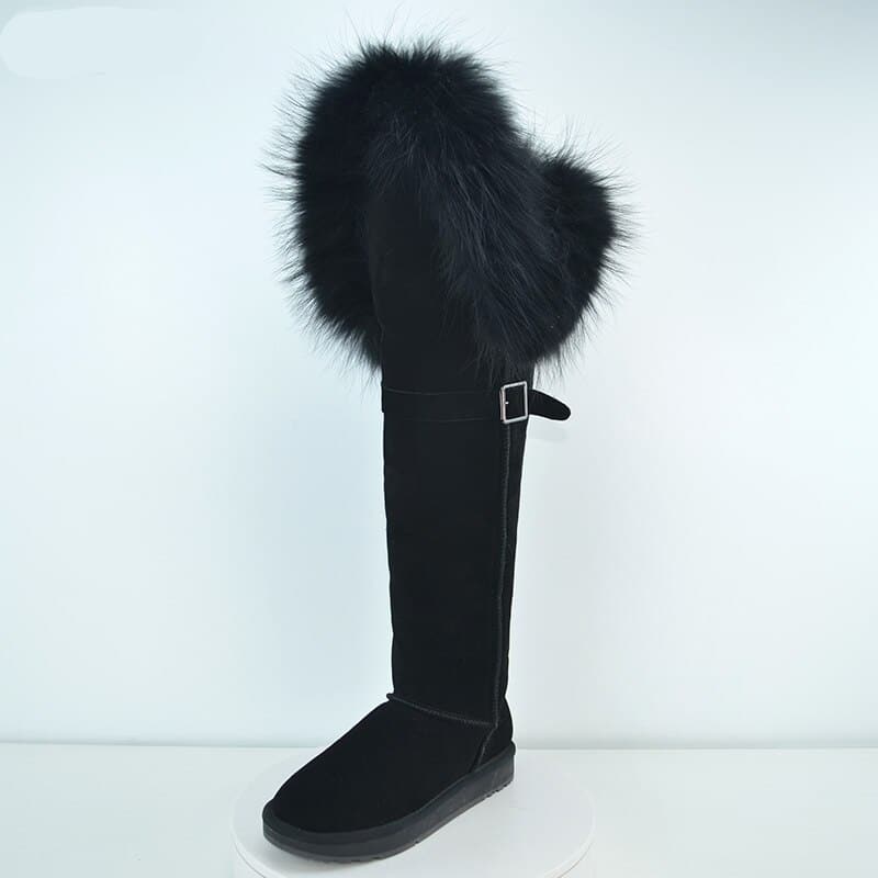 Bottes fourrées hautes - Noir