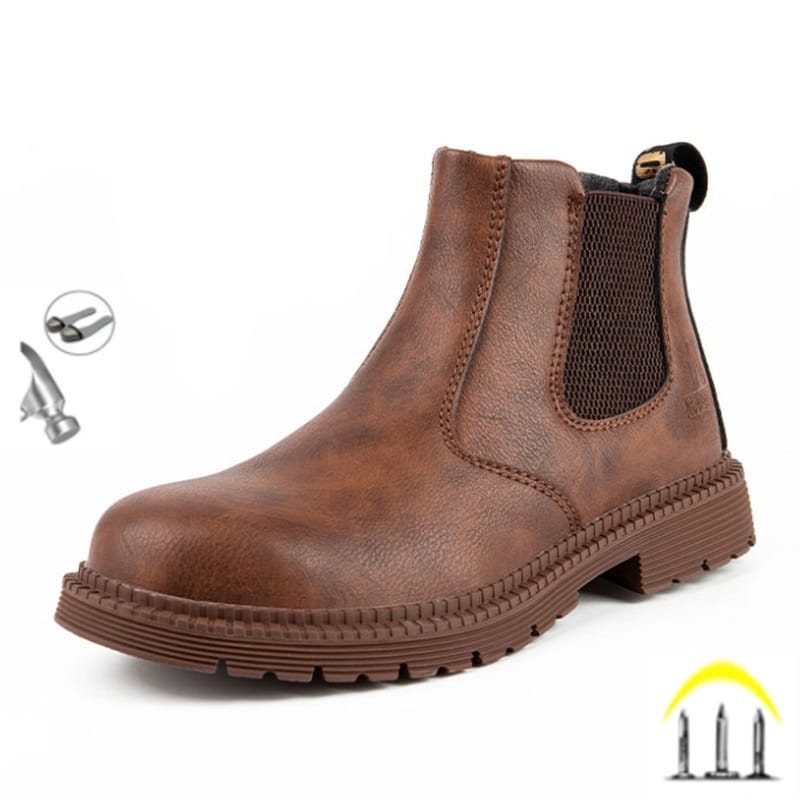 Bottes de chantier imperméables pour homme