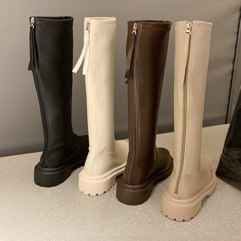 En cuir PU verni