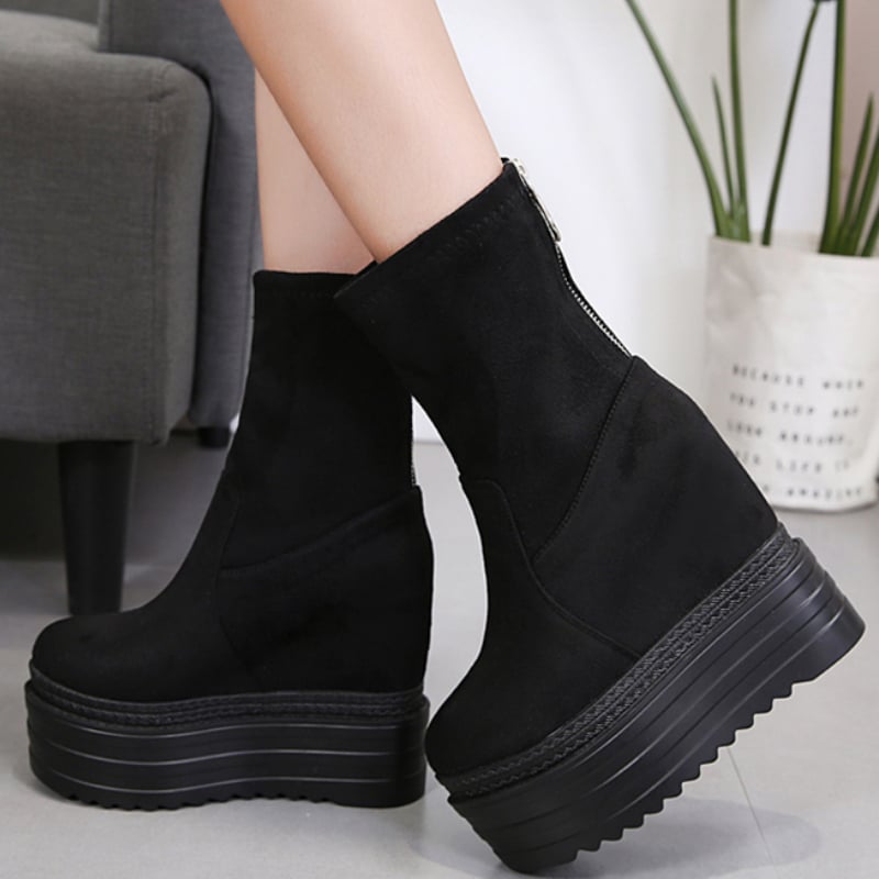 Bottes à plateformes confortables