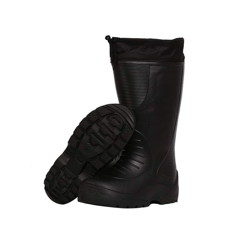 Bottes de pluie fourrées pour homme - Noir