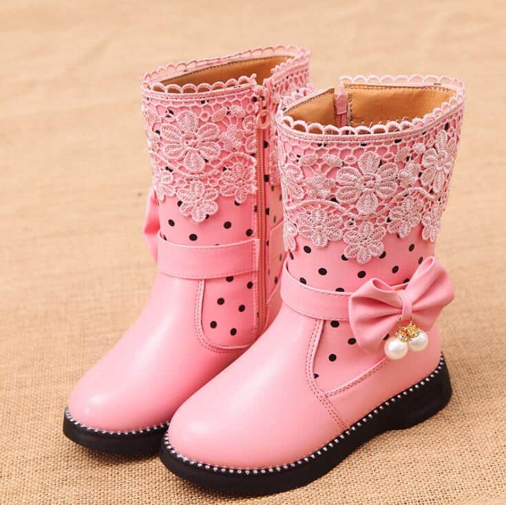Bottes de pluie roses pour petites filles