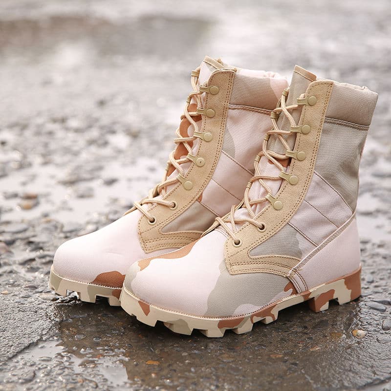 Bottes camouflage de chasses pour homme - Beige