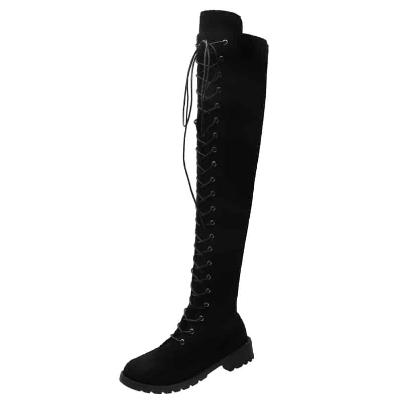 Cuissardes à lacets - Noir