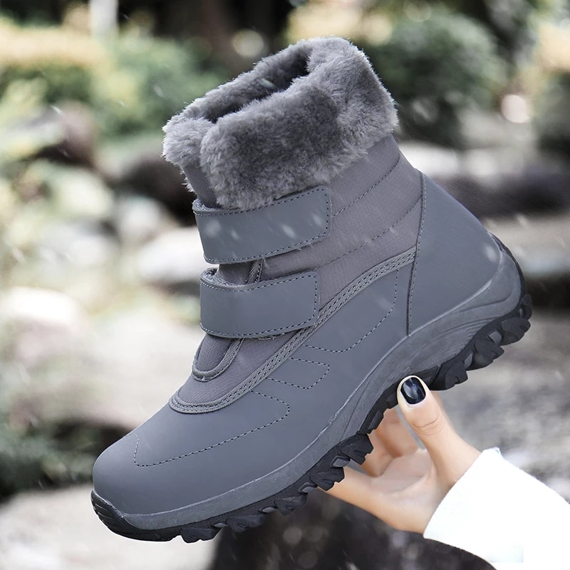 Bottes de ski antidérapantes fourrées pour femme