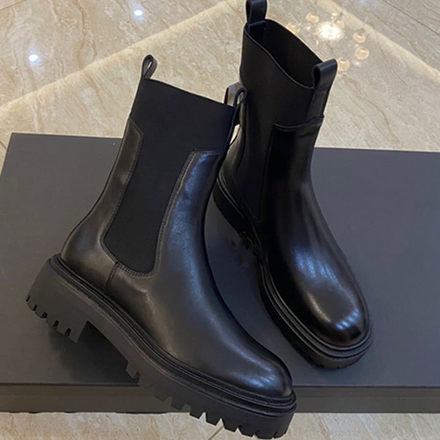 Bottes mi-hautes style anglais pour femmes