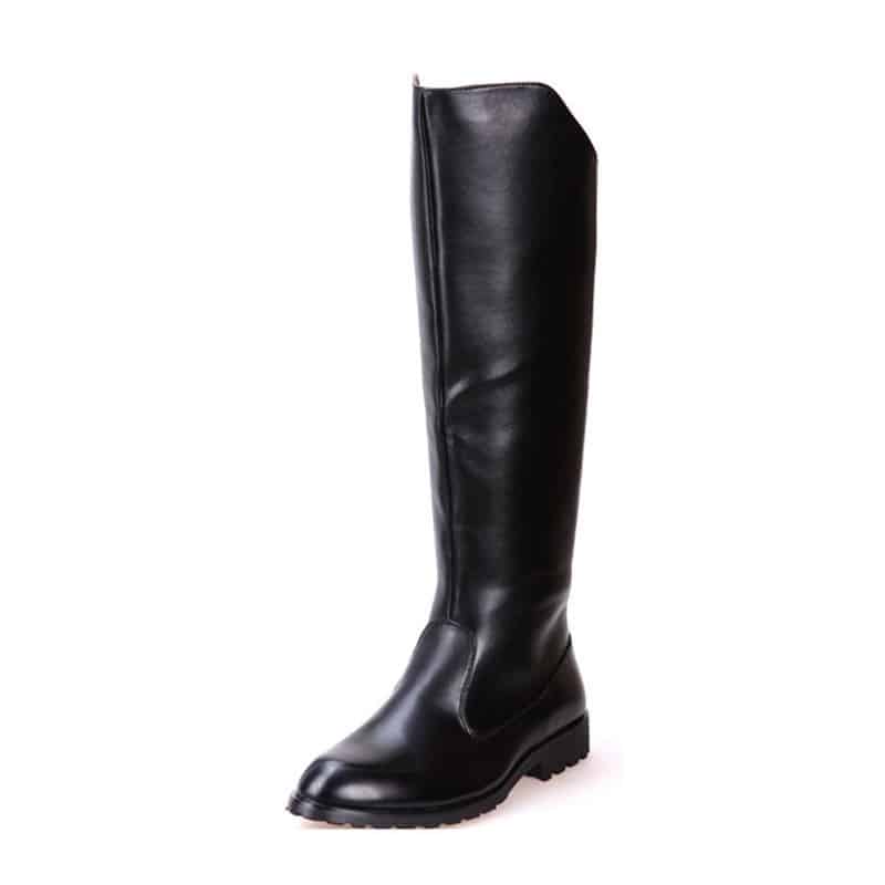 Bottes de cavalier à fermeture éclair pour hommes - Noir