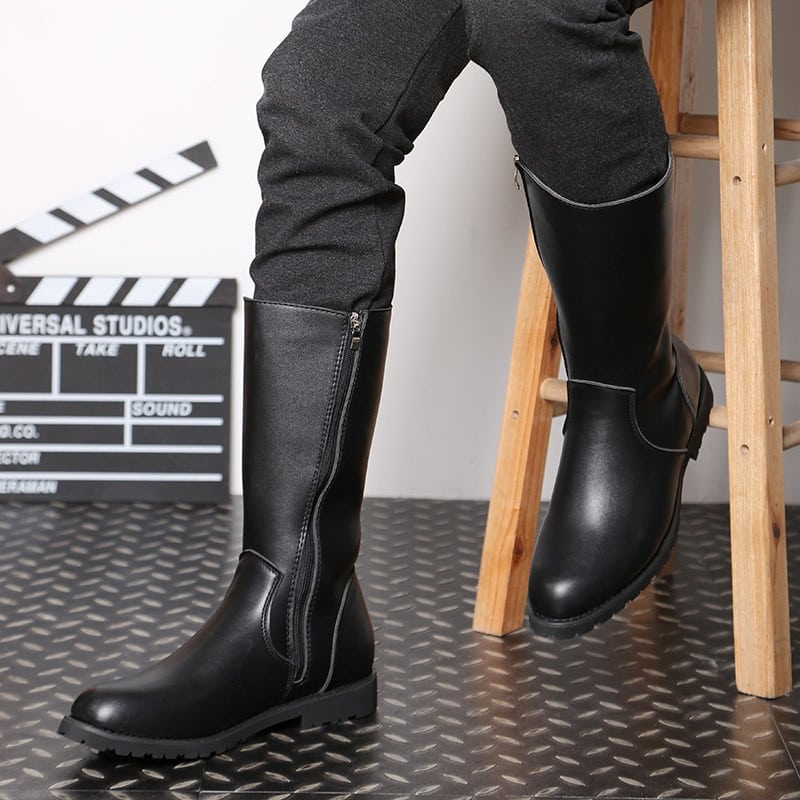 Bottes de cavalier noires pour hommes