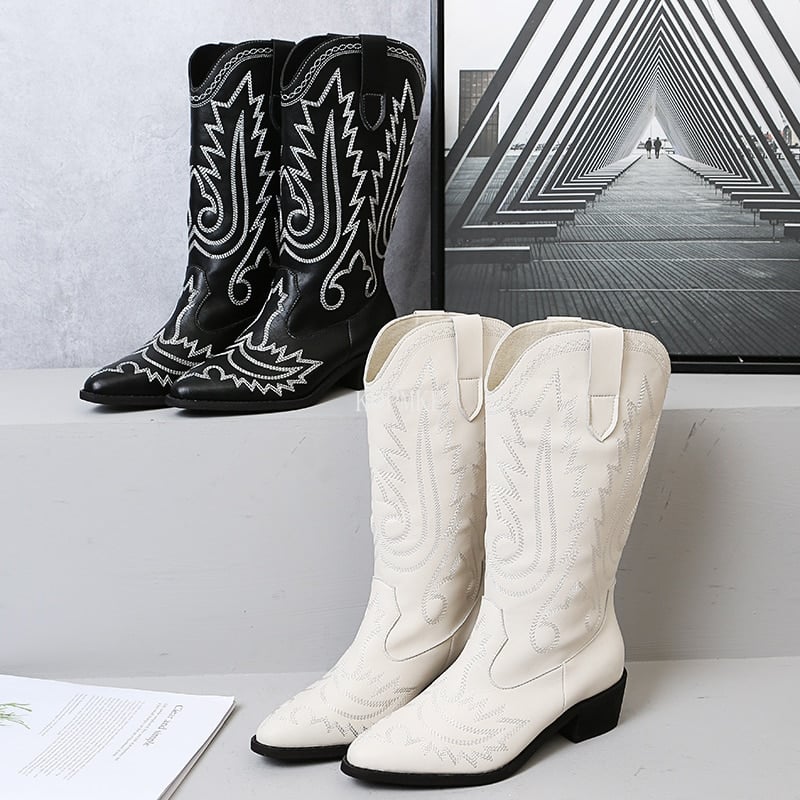 Bottes de cowboy brodé