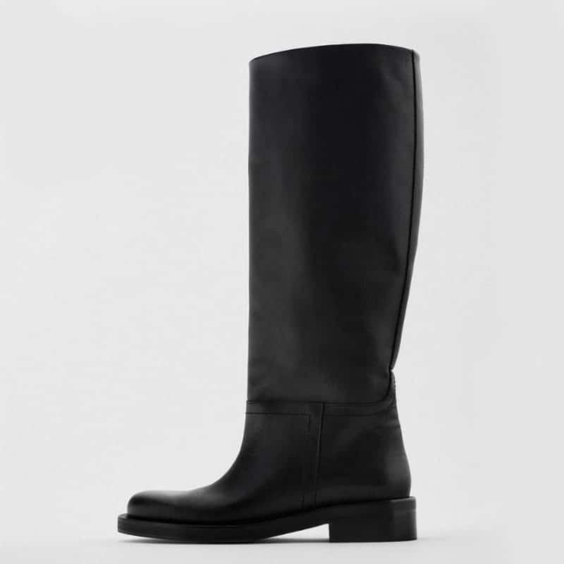 Bottes droites élégantes pour femme - Noir