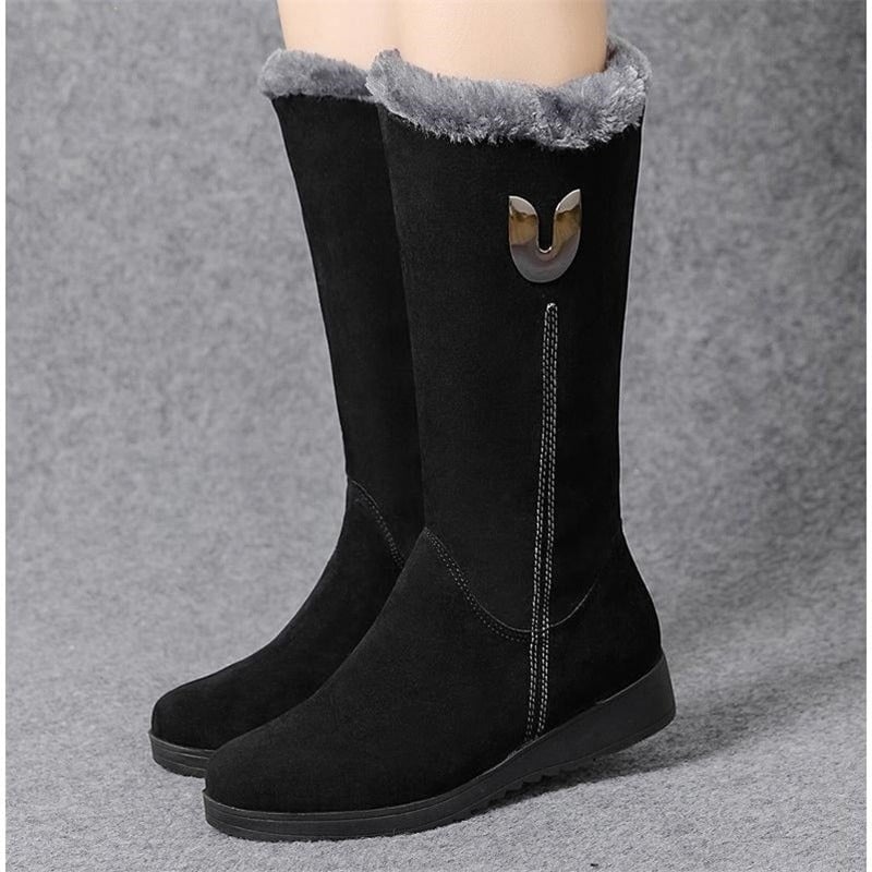 Bottes plates fourrées