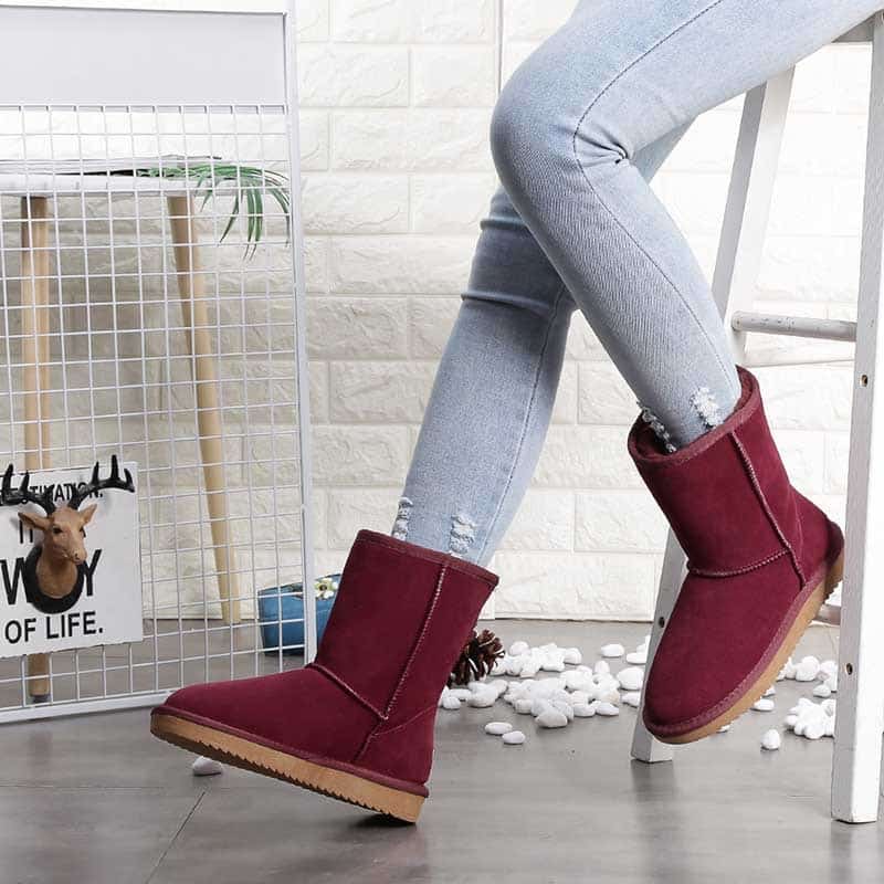 Bottes d'hiver confort absolu - Bordeaux