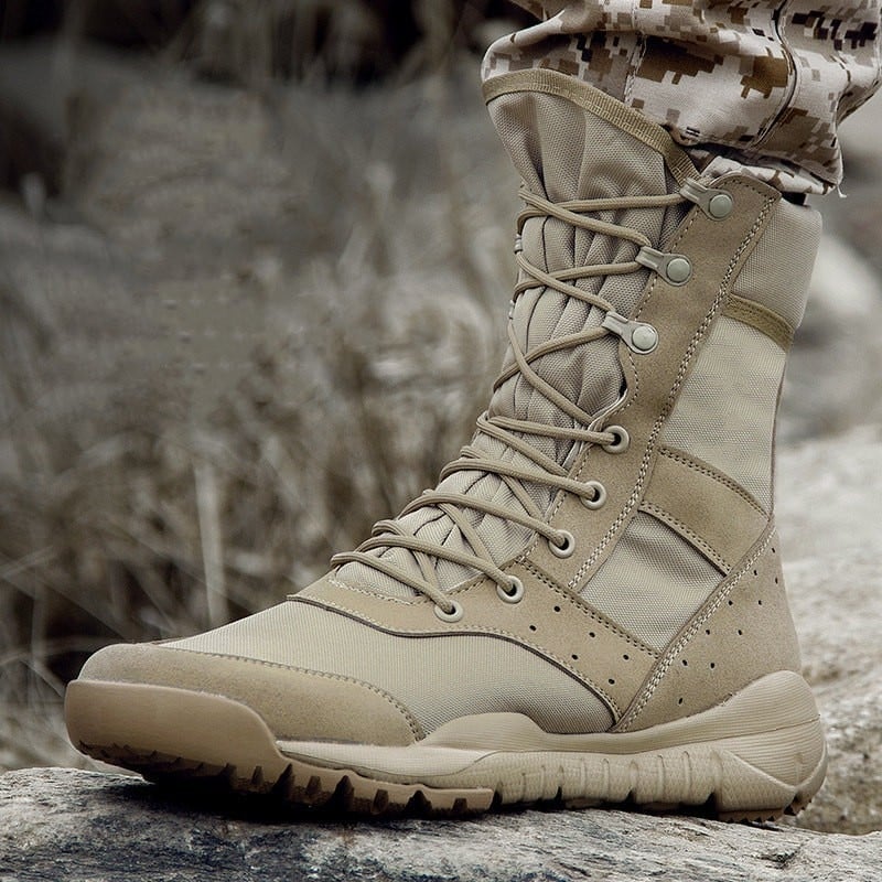 Botte de marche en plein air pour hommes et femmes - Beige