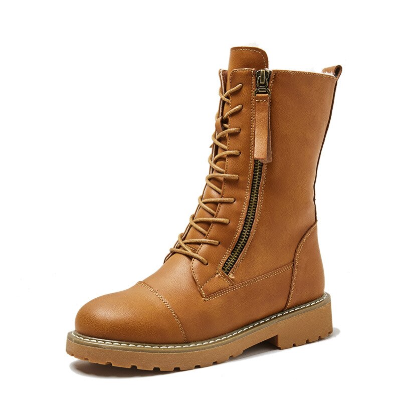 Bottes de marche imperméables pour femme - Marron