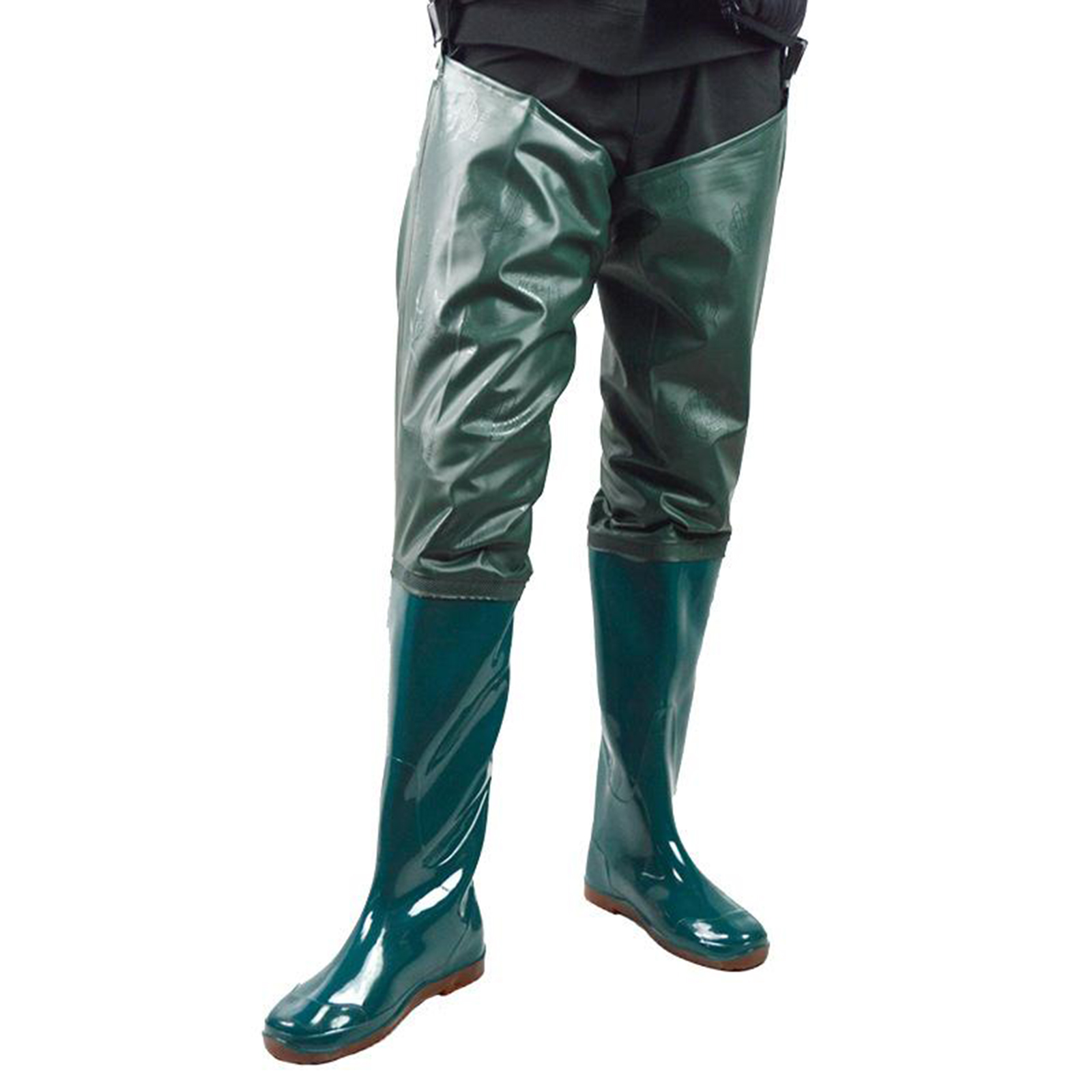 Bottes de pêche cuissardes pour homme vertes