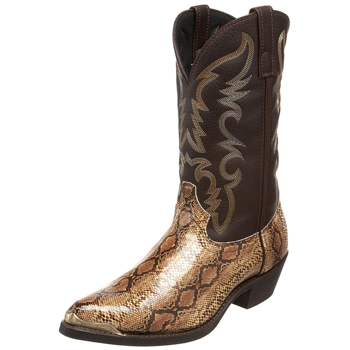 Bottes de cowboy occidentales pour homme - Doré