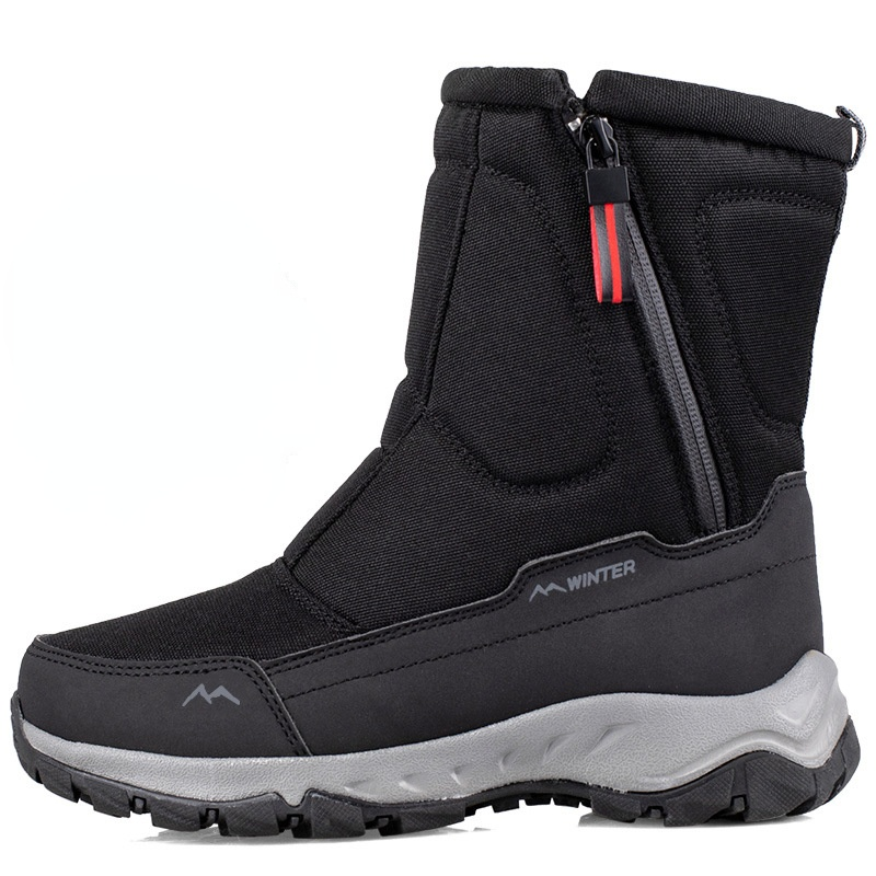 Bottes homme antidérapantes pour hiver en peluche