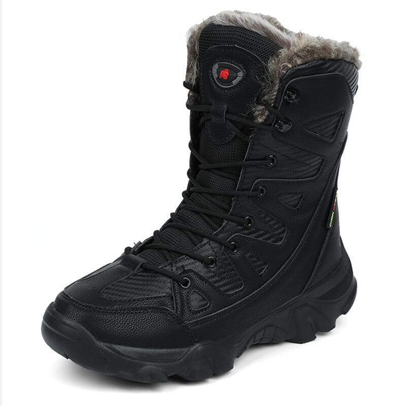 Bottes après ski renforcées et imperméables pour homme - Noir