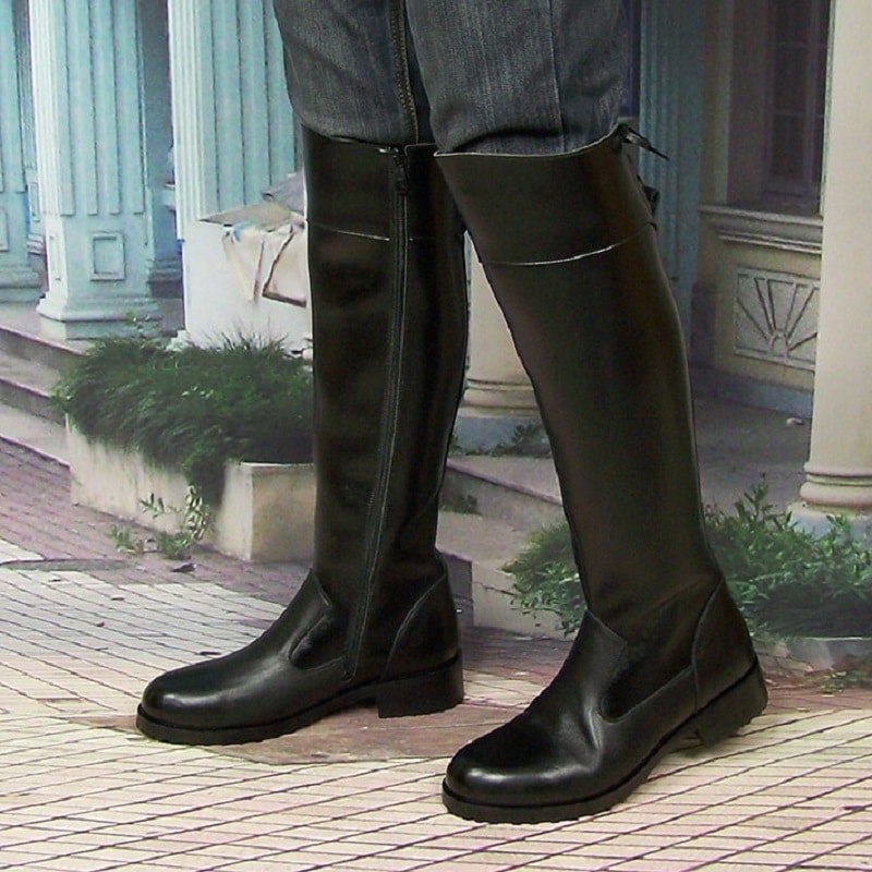 Bottes hautes confortable pour homme