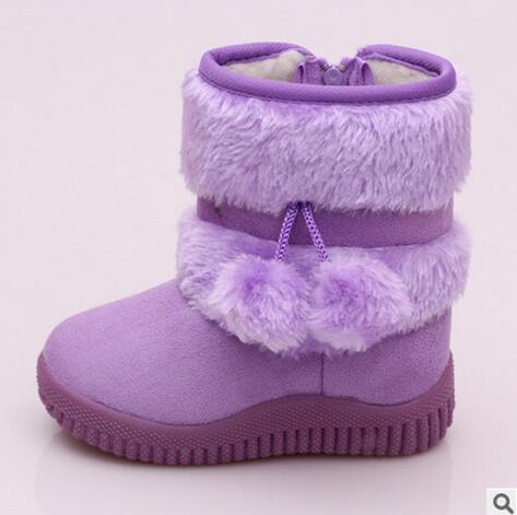 Botte de neige pour filles - Violet