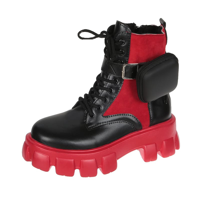 Bottines à bout rond