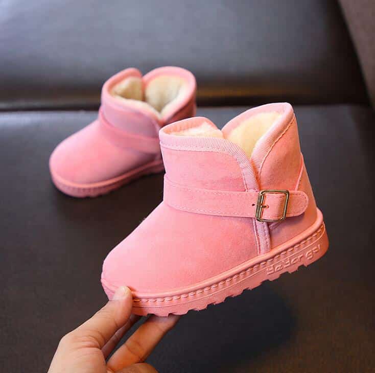 bottes de neige pour fille - Rose