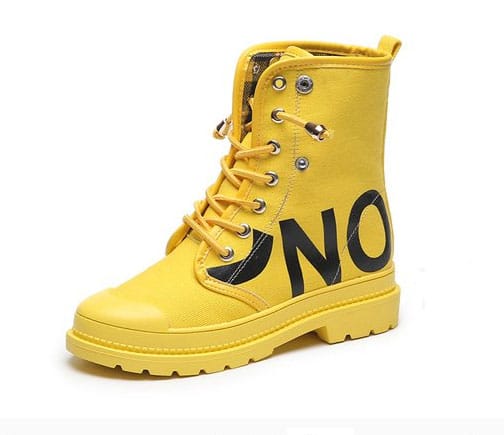 Bottes plates respirantes jaunes