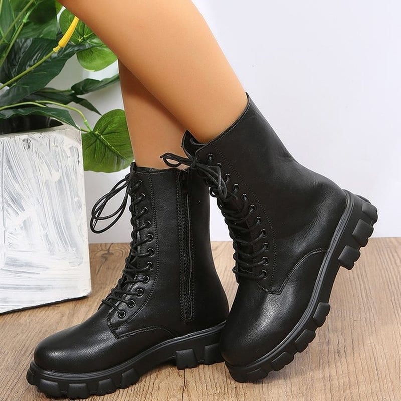 Bottes militaire type ranger pour femme
