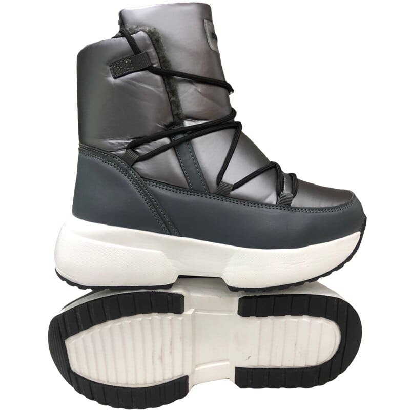 Bottes de neige mi-mollet pour Femmes antidérapantes avec fourrure épaisse
