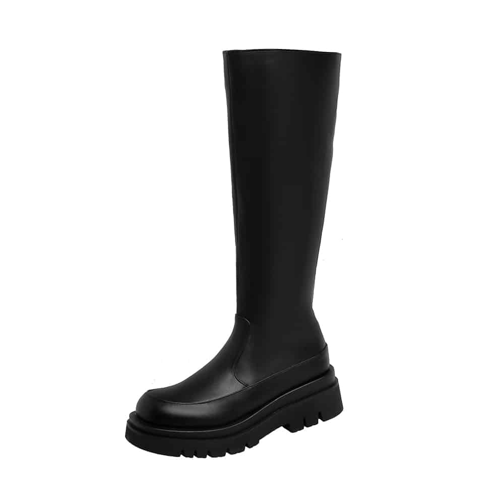 Bottes chelsea larges pour femme - Noir