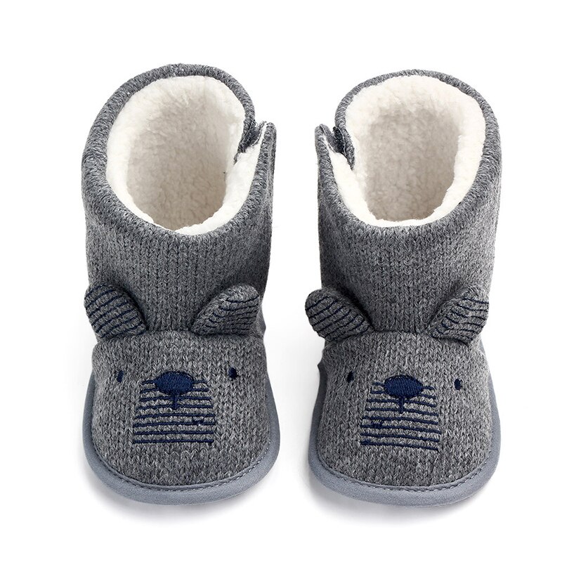 Bottes animal fourrées mixtes pour bébé