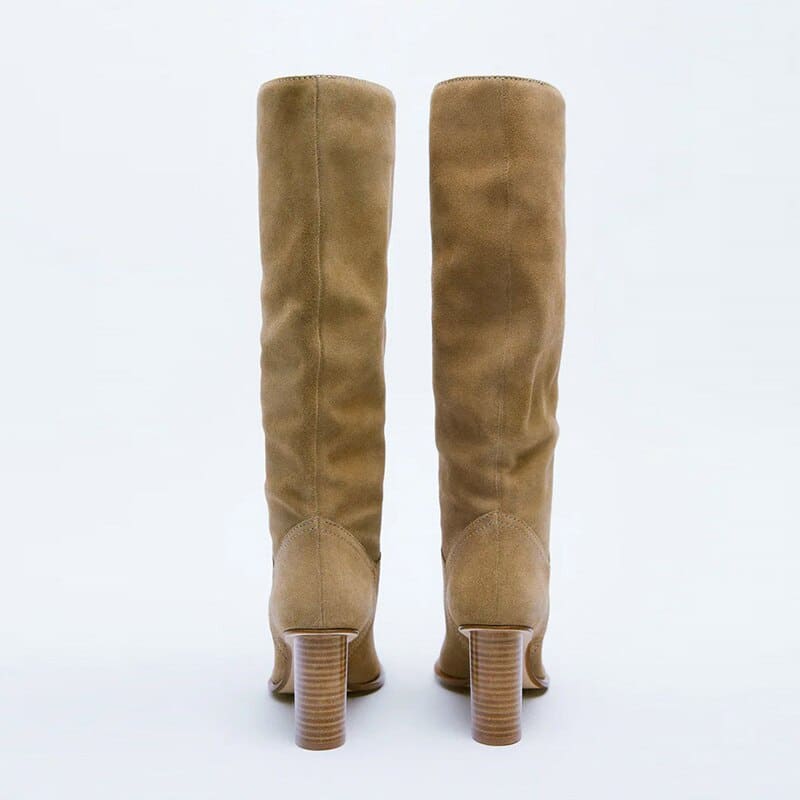 Bottes kaki hautes