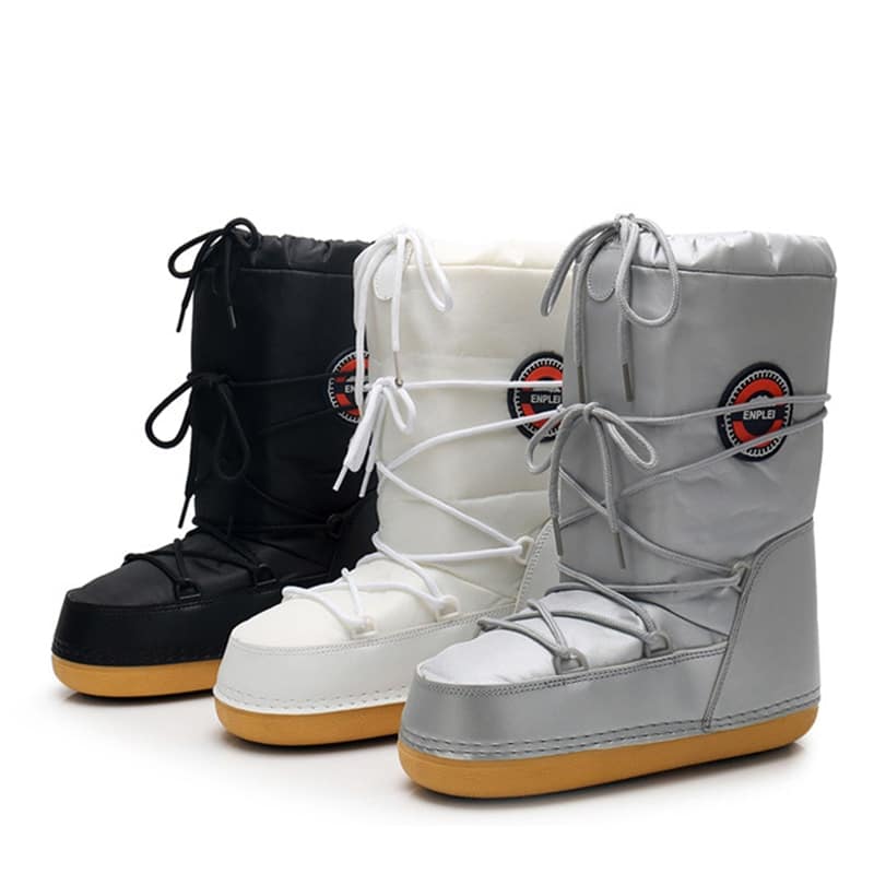 Bottes de ski imperméables fourrées pour enfant
