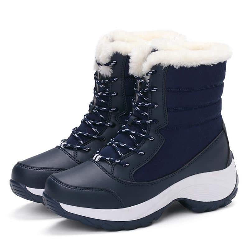 Bottes après-ski colorées pour femme - Bleu