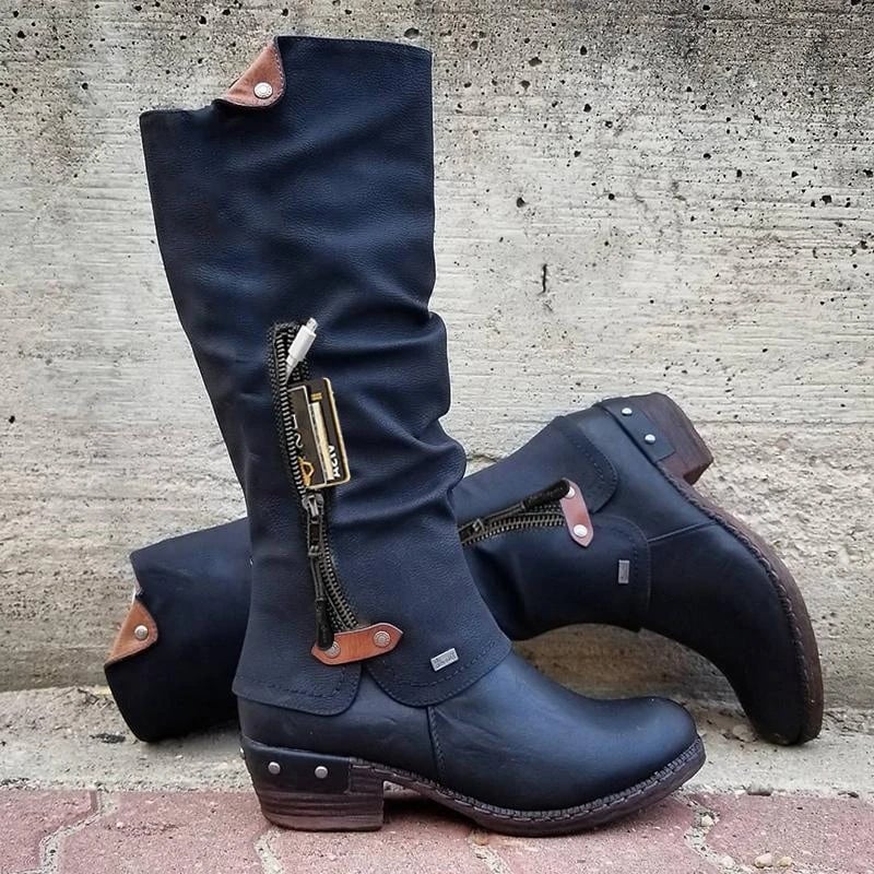 Bottes mi-mollet originales pour femme