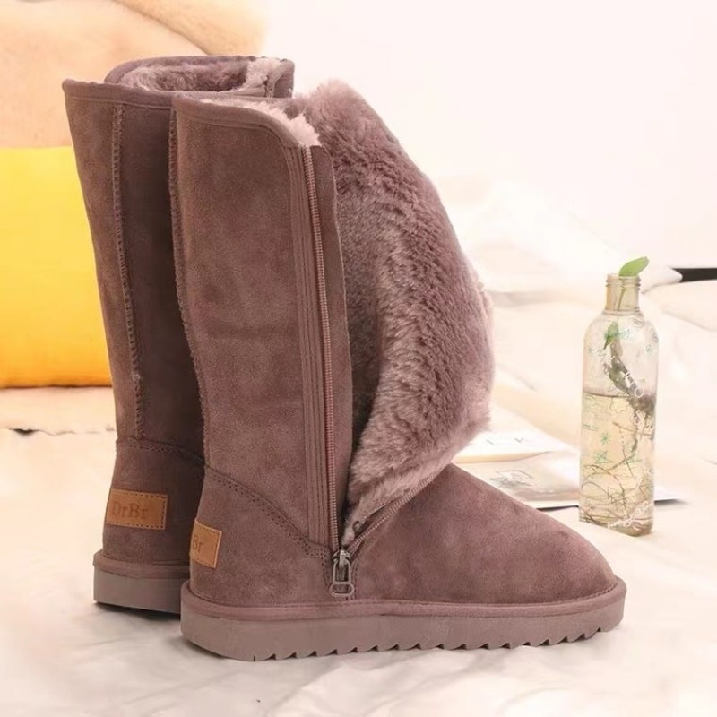 Bottes de neige chaudes et doux pour femme