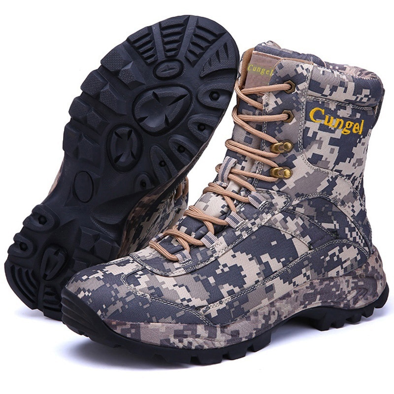Bottes de marche montantes imperméables homme et femme - Vert