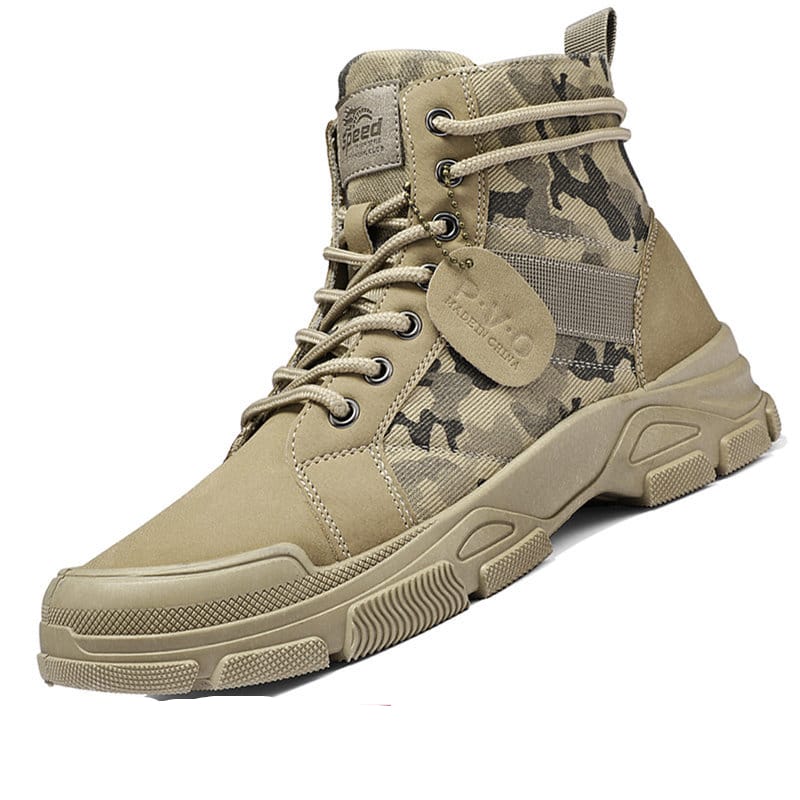 Bottes militaires style camouflage