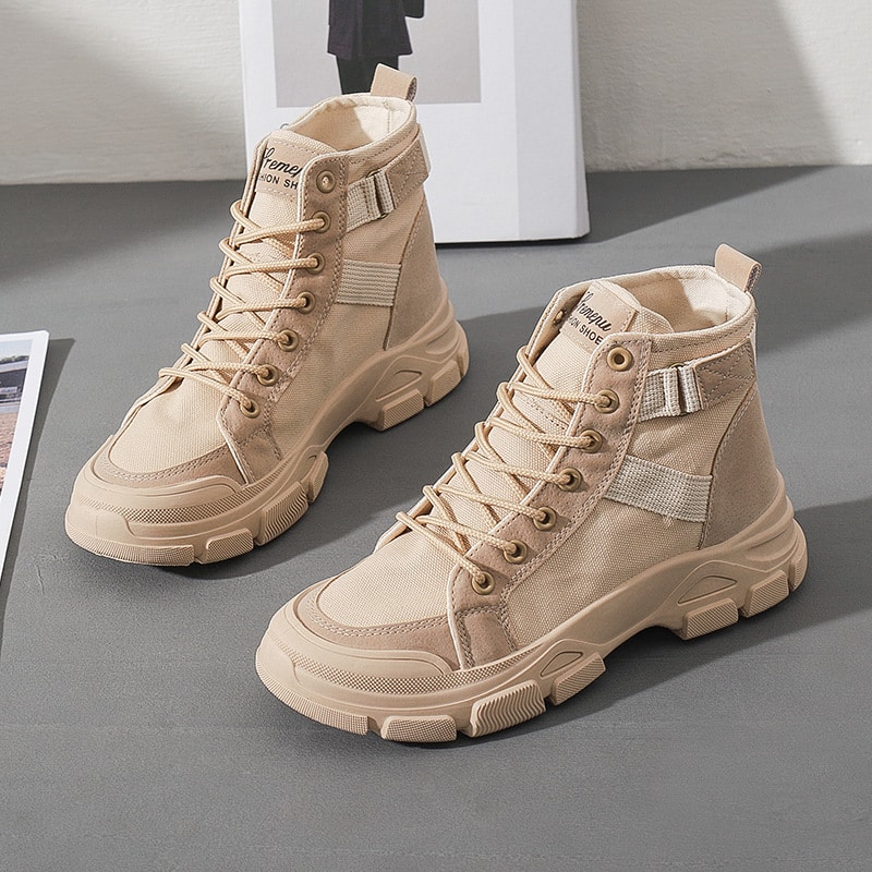 Bottes de marche en toile pour femme