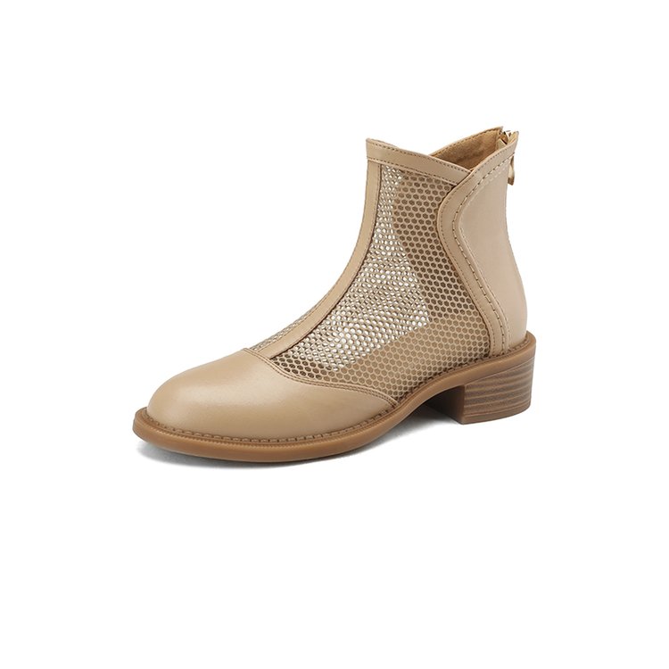 Bottes plates femme en maille