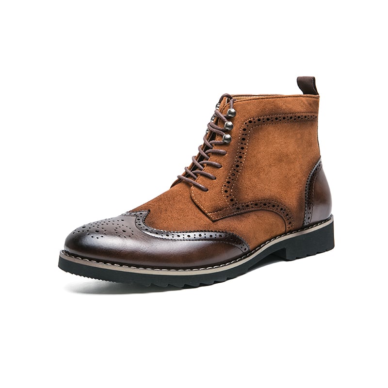 Bottes homme bi-matière style britannique