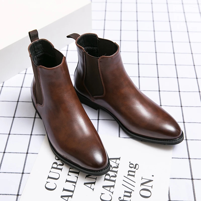 Bottines homme classiques vintage - Marron