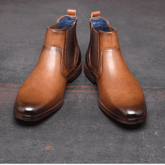 Bottines hommes style cavalier à enfiler